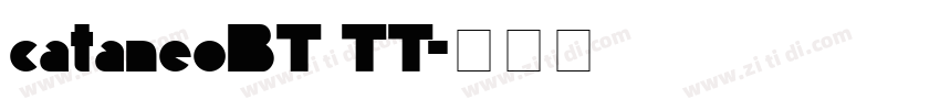 cataneoBT TT字体转换